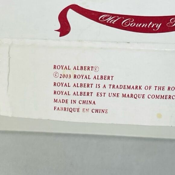 Royal Albert Old Country Roses Christmas Tree Shaped Plate/Candy Dish 7x5" Very - Picture 6 of 6